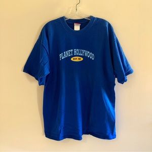 Vintage Planet Hollywood Royal Blue Short Sleeve T-Shirt